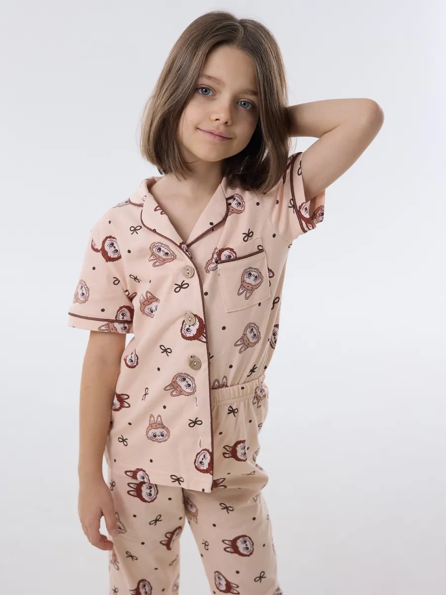 Пижама YAXX 04-пижама лабубу /бежевый - фото 2