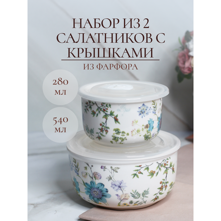 Набор салатников Balsford с крышками Арма 2 шт