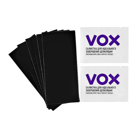 Полоски для депиляции VOX Neon collection для деликатных зон 12 шт+ 2 салфетки