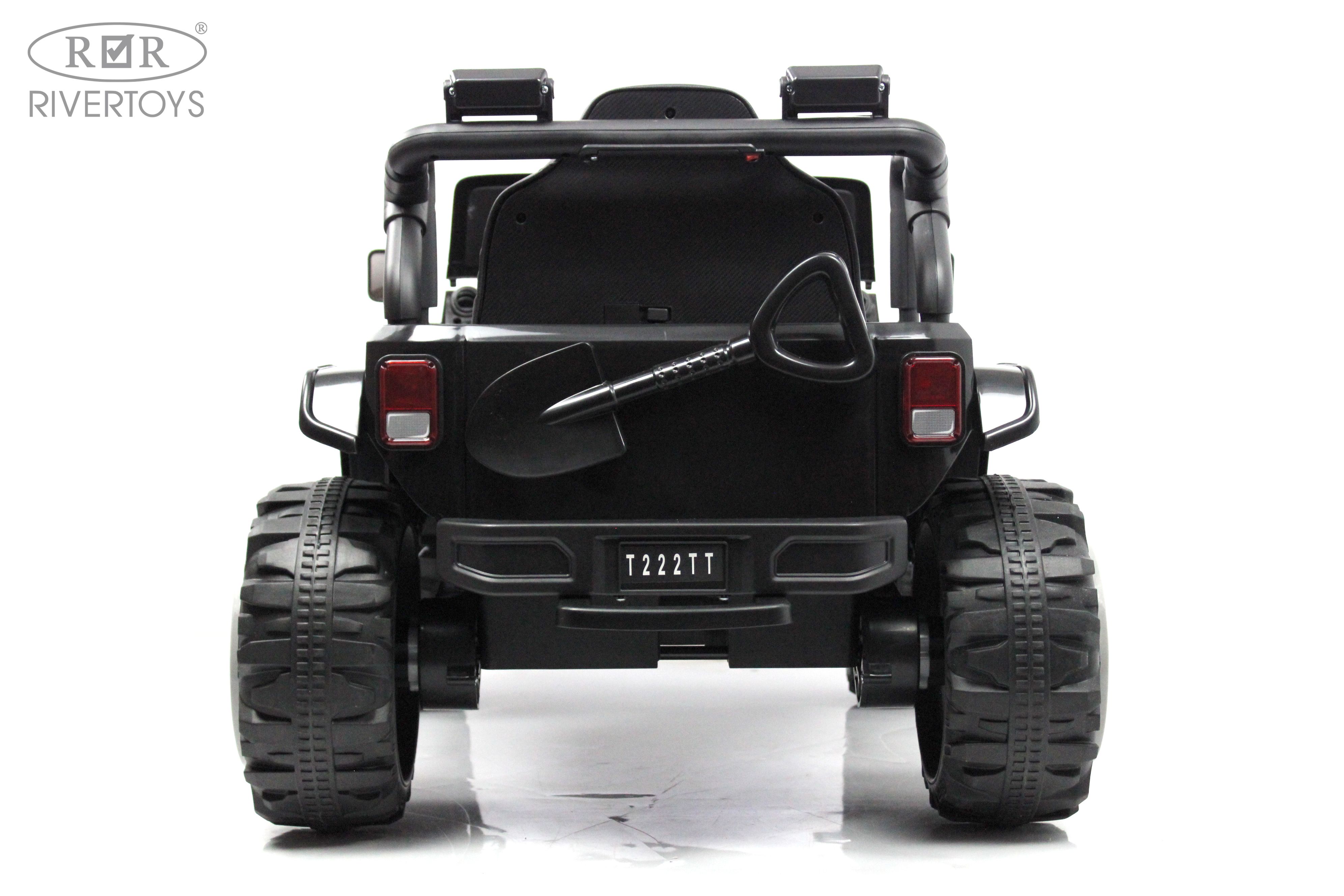 Электромобиль RIVERTOYS T222TT-4WD-BLACK С пультом ДУ - фото 7