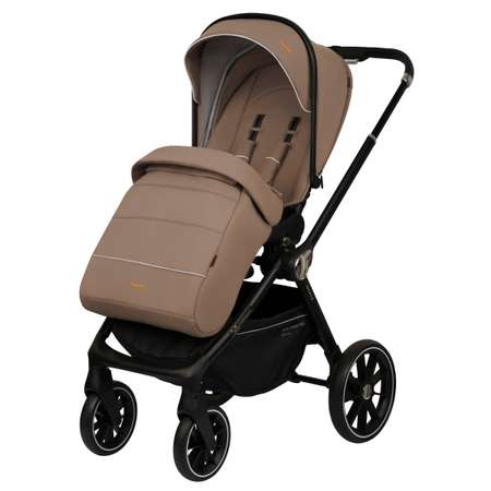 Коляска 3в1 JOVOLA Pepper с автолюлькой темно-беж коричневый