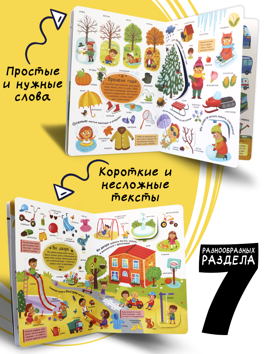 Книга с окошками Мир Вокруг Malamalama Развитие речи. Энциклопедия для малышей - фото 2