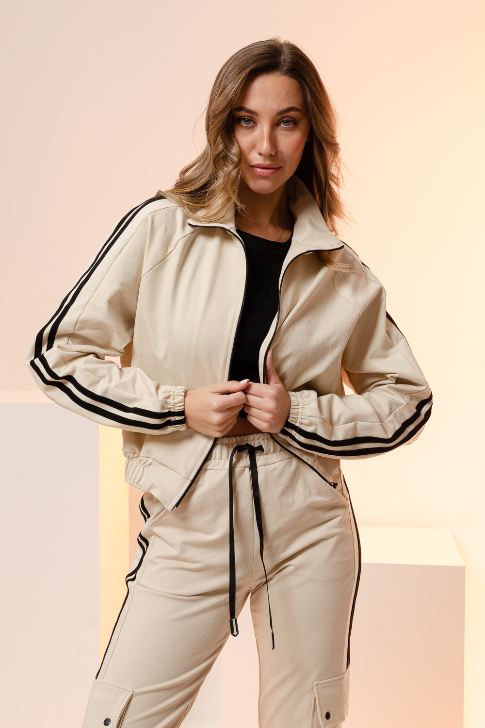 Костюм Натали Суслова 7395 молочно-серый - фото 5