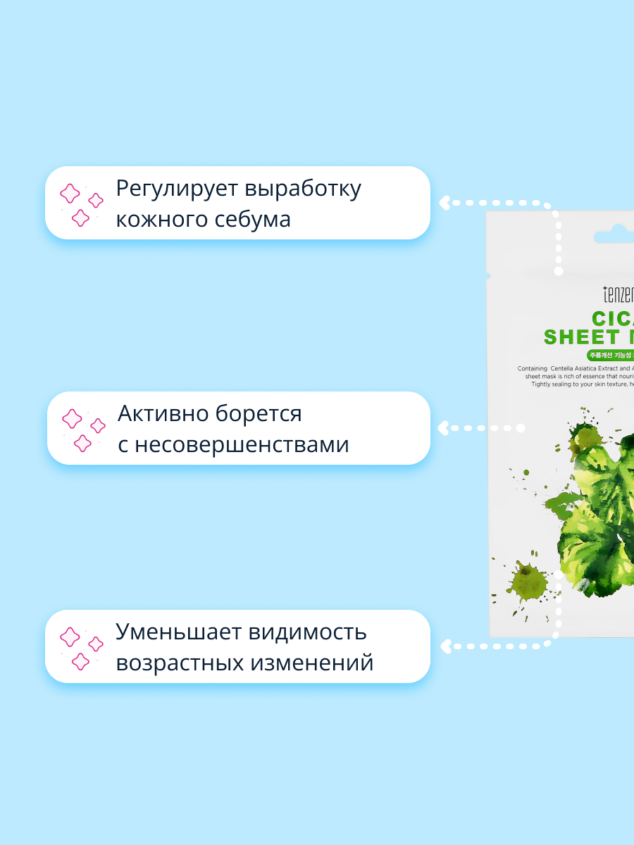 Маска тканевая Tenzero Против несовершенств - фото 3
