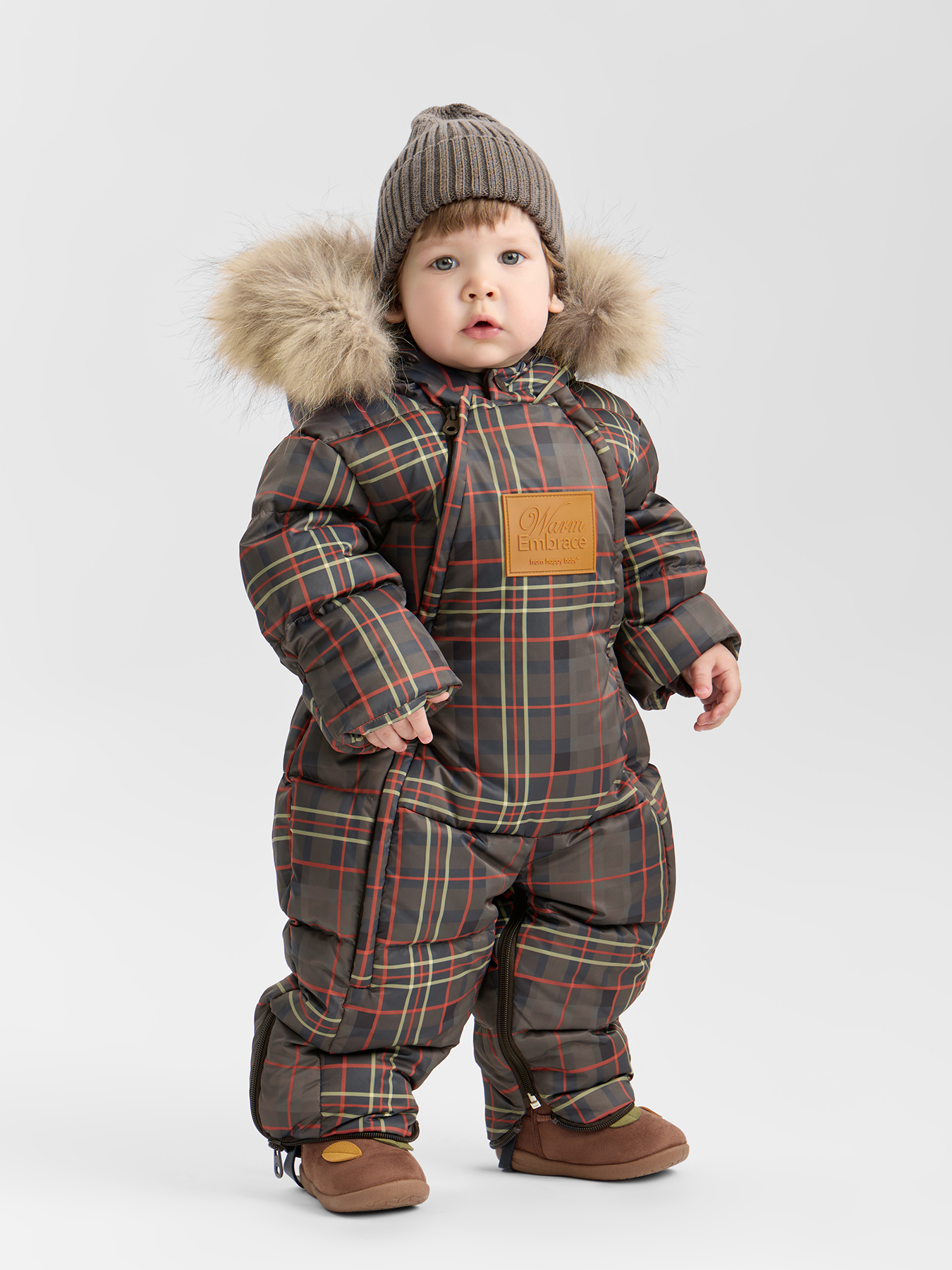 Комбинезон-трансформер Happy Baby 89144-0_dark chocolate (checkered) - фото 5