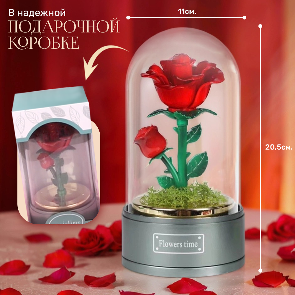 Музыкальная шкатулка TIPTOPOLIS Роза Красная - фото 7