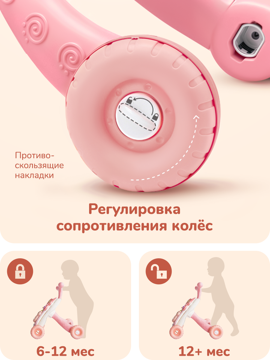 Ходунки Play okay с ручкой - фото 6