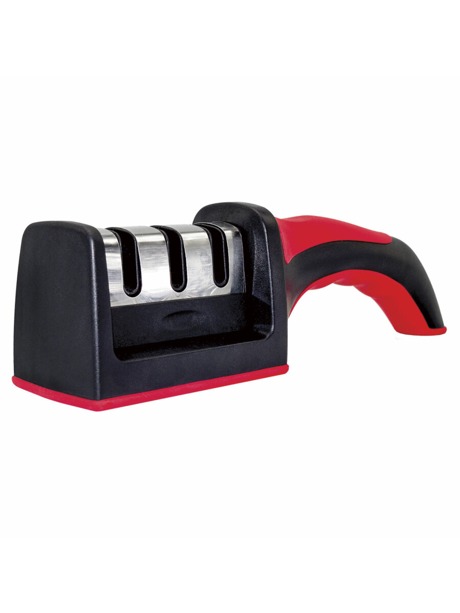 Точилка для ножей и ножниц DASWERK ножеточка ручная трёхзонная - фото 4