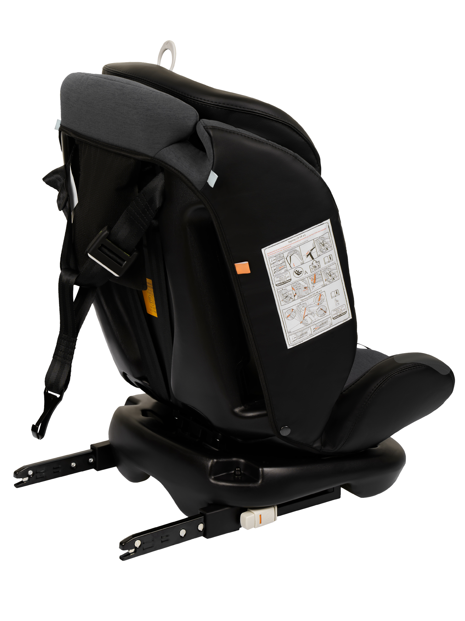 Автокресло Indigo Jovola Fuller сер.-черная кожа Isofix 0+/1/2/3 (0-36 кг) серый - фото 40