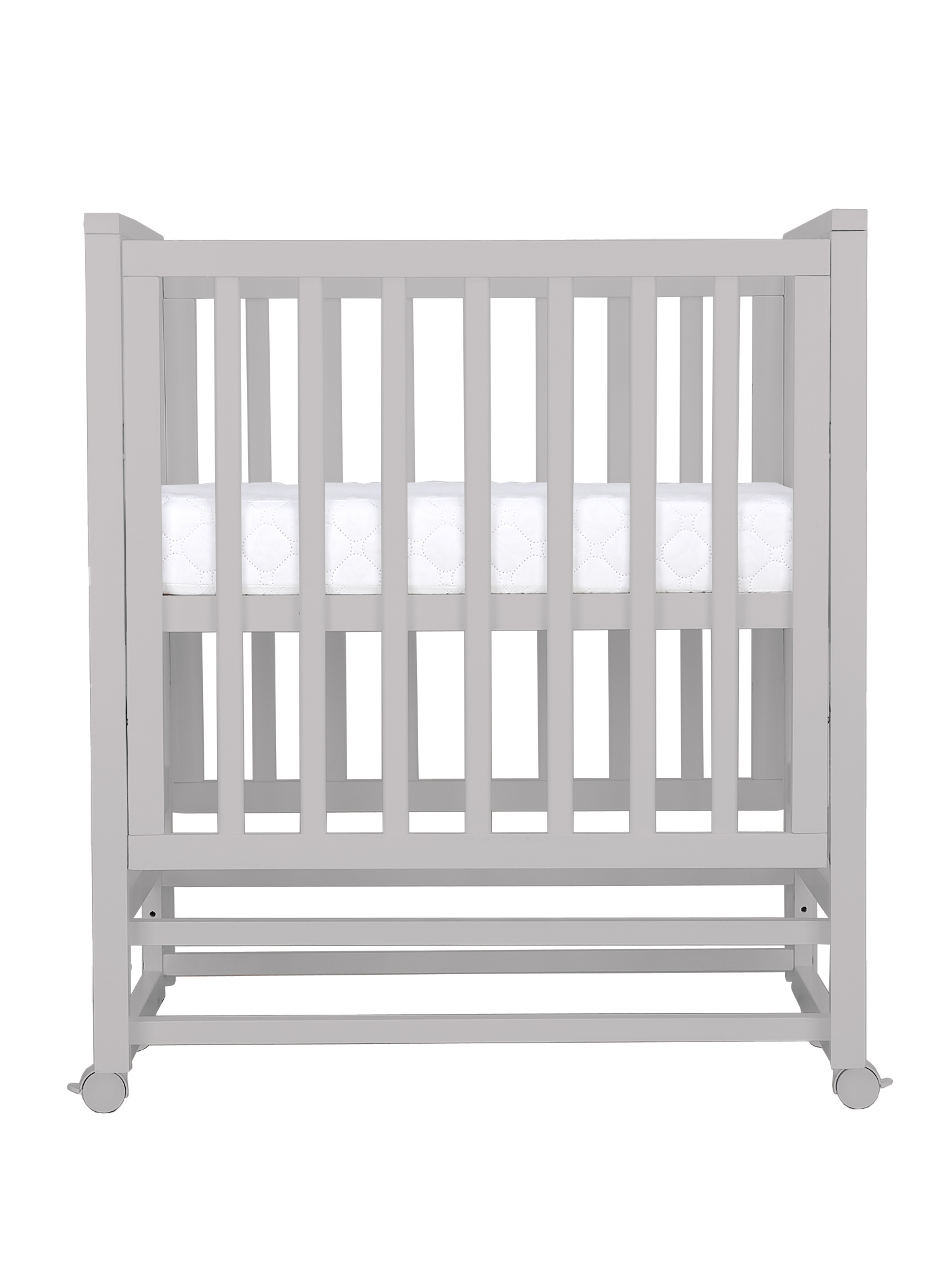 Детская кроватка Sweet Baby Luna с матрасом, без маятника (бежевый, серый) - фото 14