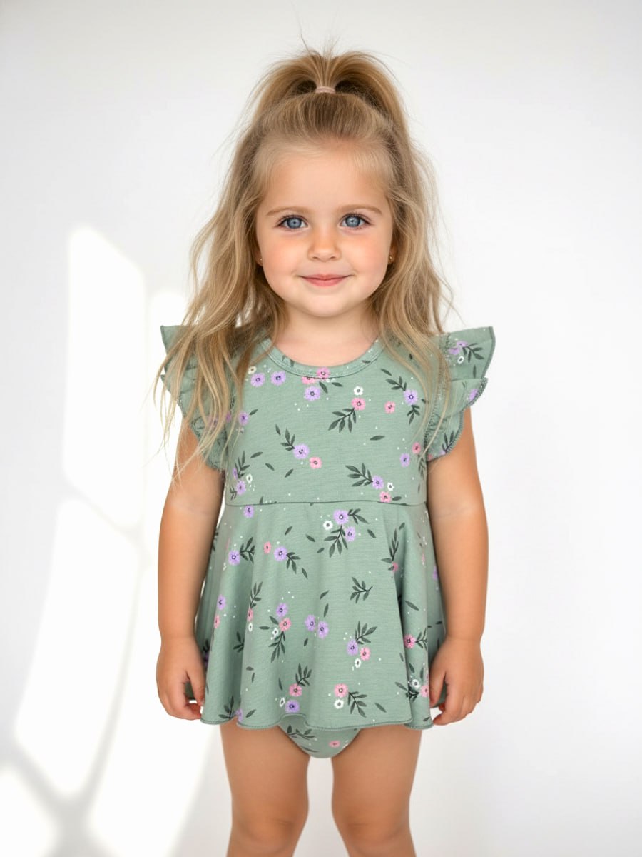 Боди VEDDI 079к-21-полынь/цветы - фото 2