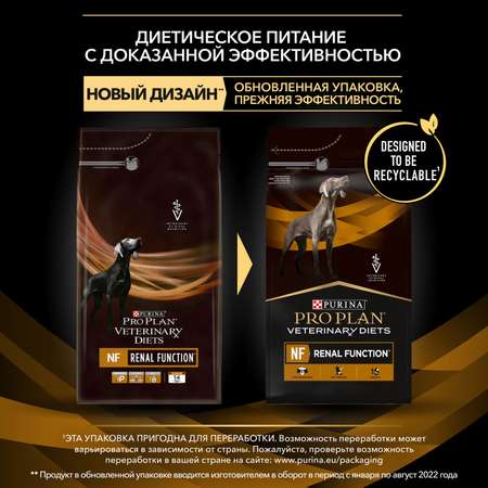 Корм для собак Purina Pro Plan Veterinary diets NFпри патологии почек 3кг