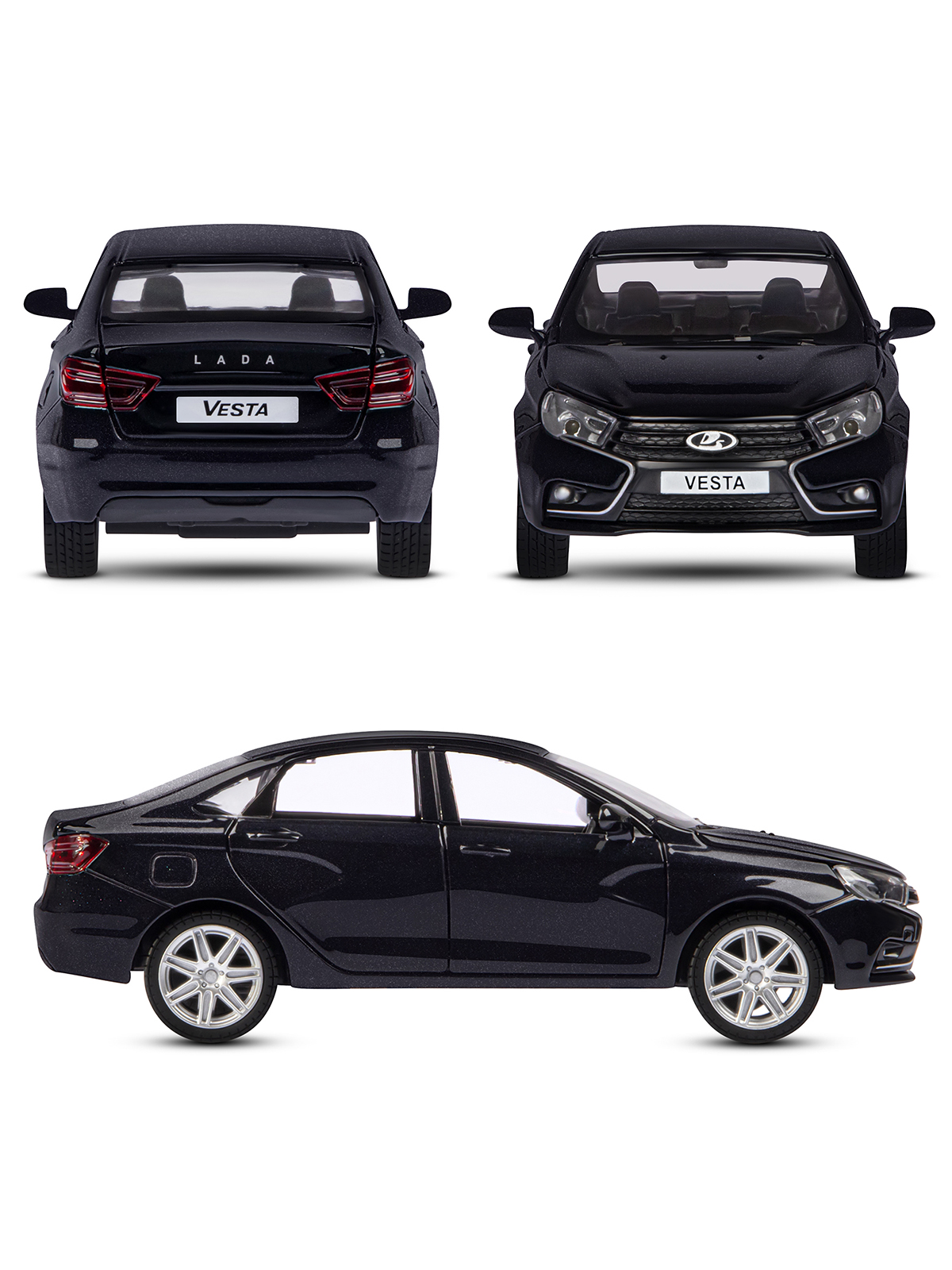 Автомобиль АВТОпанорама LADA Vesta 1:24 JB1251150 - фото 6