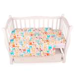 Комплект постельного белья Amarobaby Baby Boom Жирафики 3предмета Белый