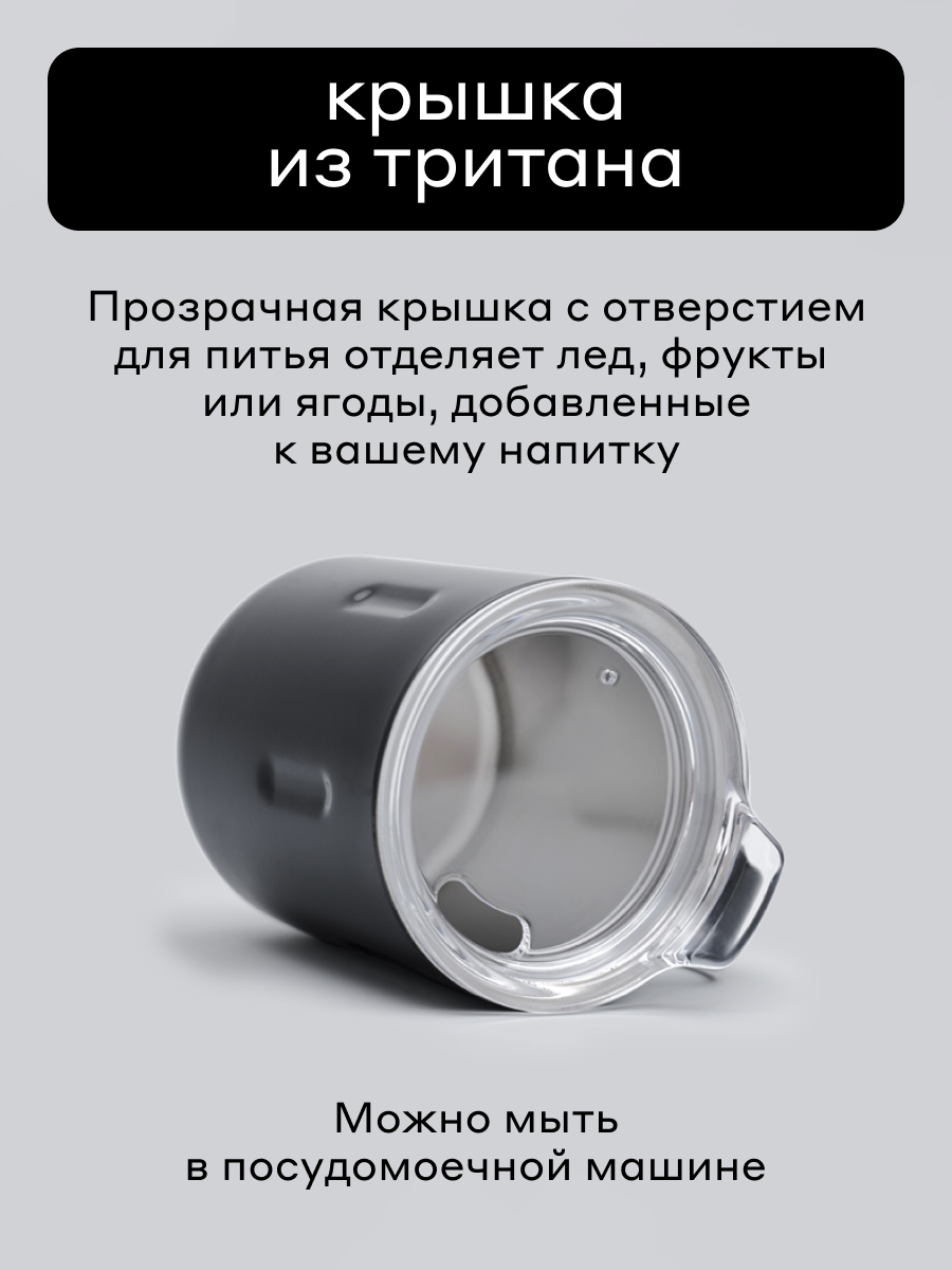 Термокружка Mug 300 мл для напитков Bobber оливковый - фото 3