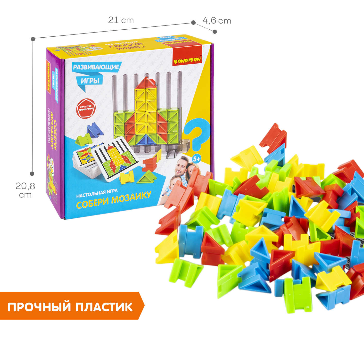 Настольная игра Bondibon вертикальная Собери Мозаику - фото 6