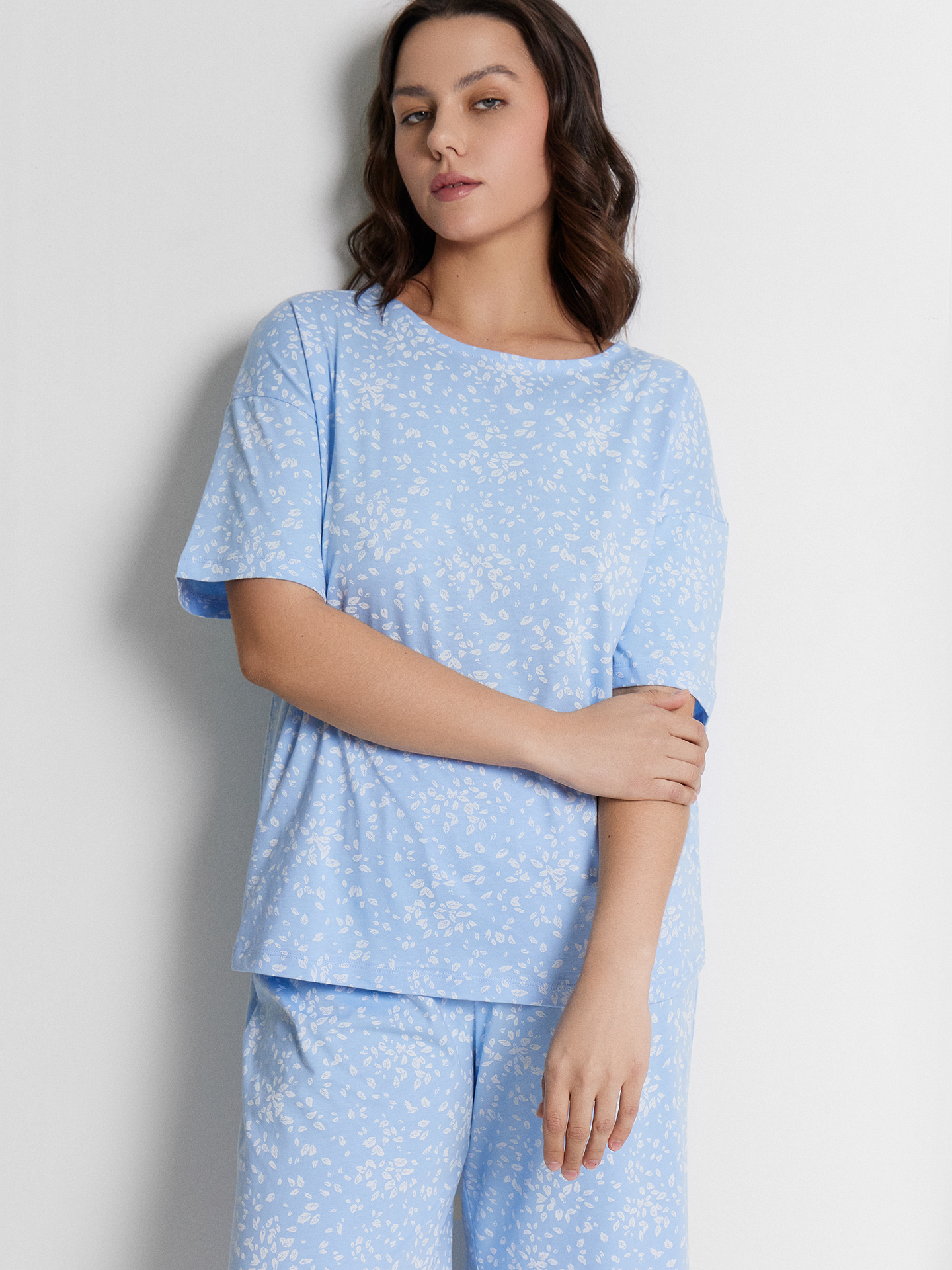 Пижама Mark Formelle (Марк Формэль) 592595/лепестки на небесном - фото 12