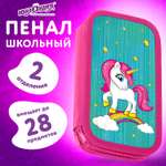 Пенал книжка Юнландия Neon unicorn