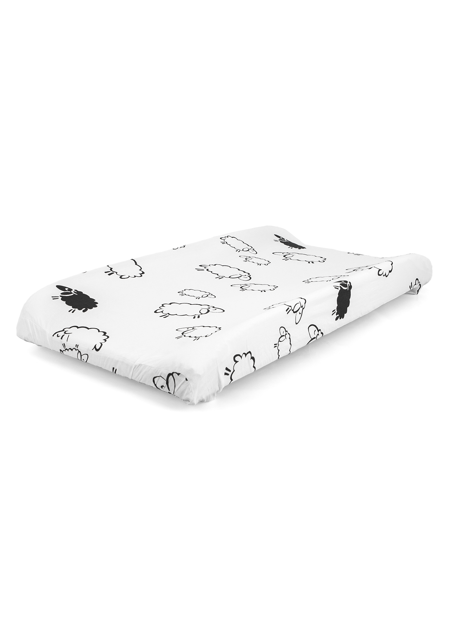 Пеленка чехол на резинке для детской пеленальной доски овечки - фото 6