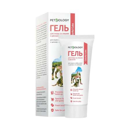 Зубной гель для собак и кошек PetBiology Куба 75мл