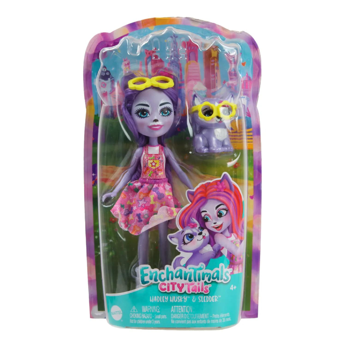 Кукла мини Enchantimals Хэдли Хаски и Следдер 00-00018910 - фото 1