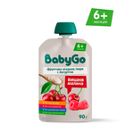 Пюре BabyGo с йогуртом вишня малина с 6 мес 90 г