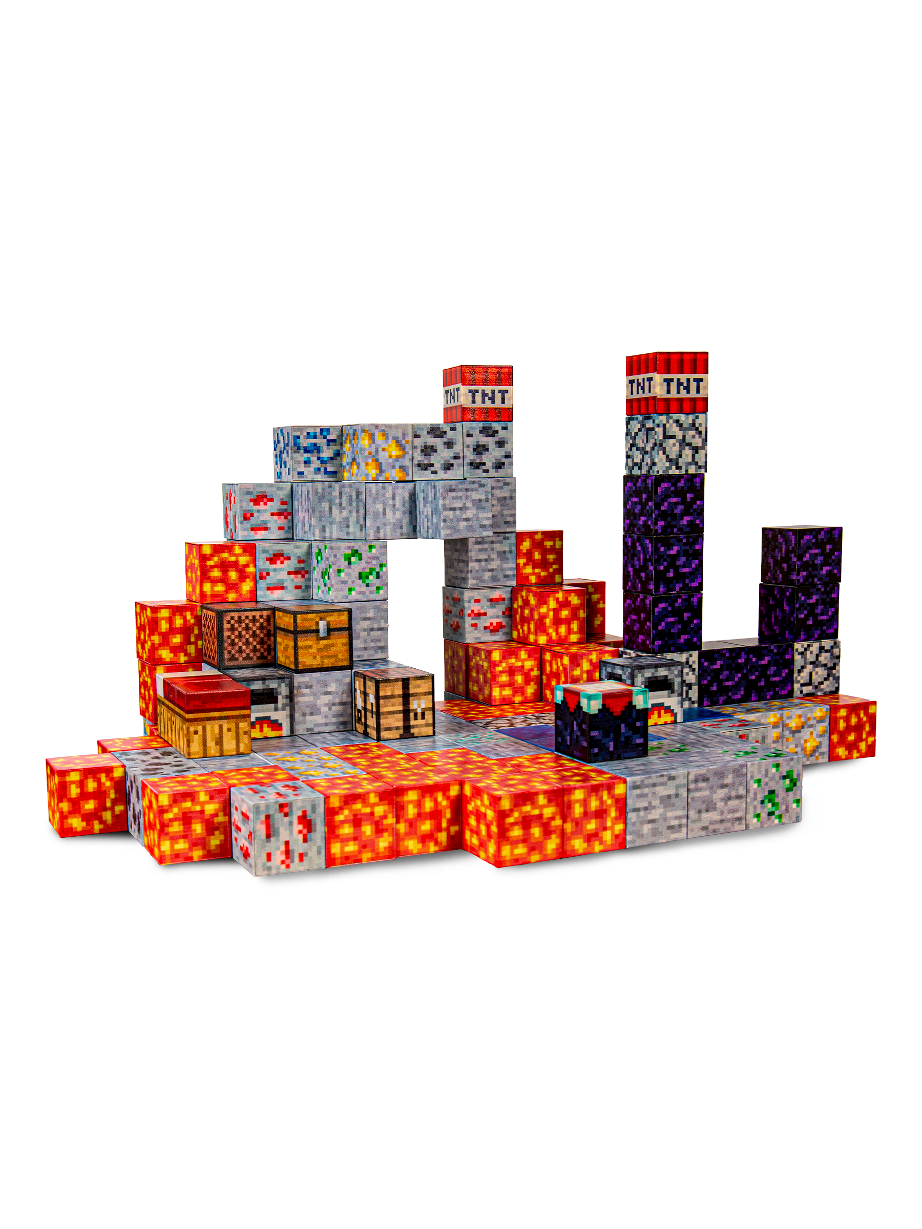 Конструктор BAZUMI Minecraft магнитный кубики майнкрафт магнитный 143 дет. - фото 6
