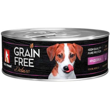 Корм для собак Зоогурман 100г Grain free индейка консервированный