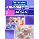 Альбом Brauberg лапки А4 40 лист. 2 шт.