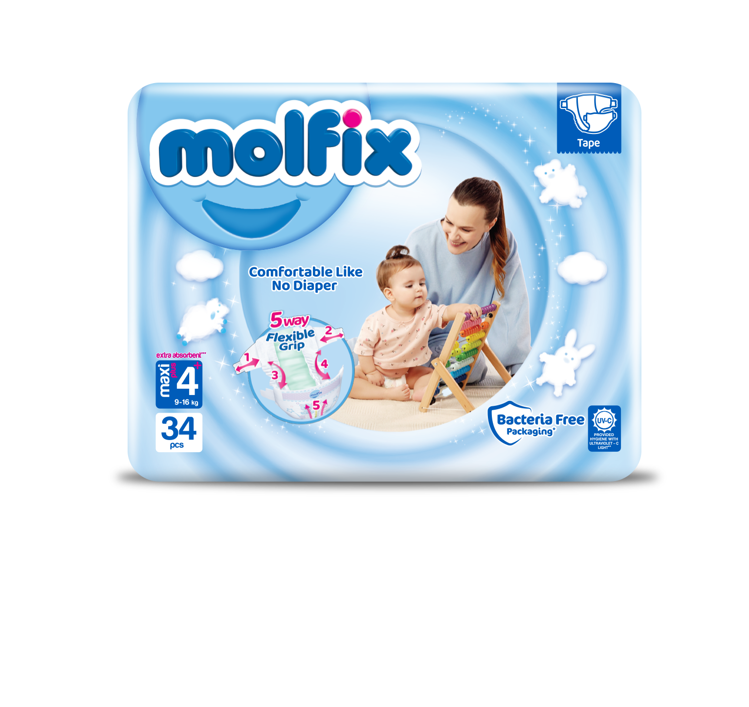 Подгузники Molfix 4 34 шт. - фото 4