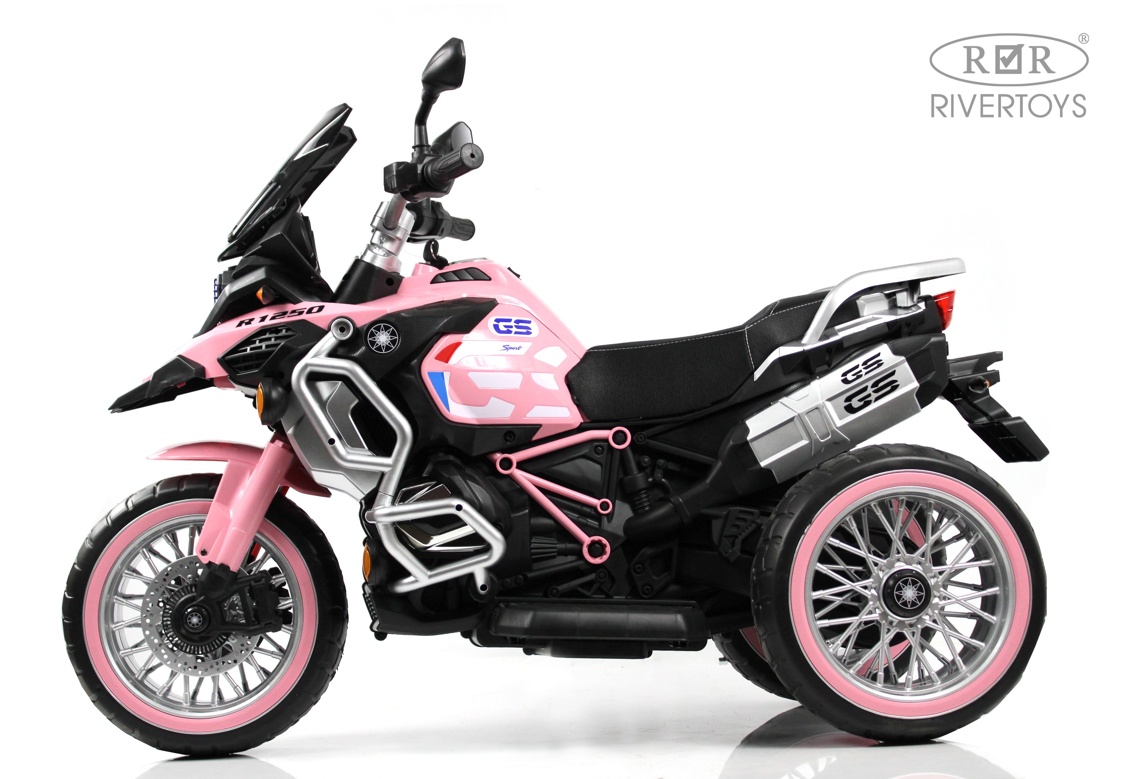 Электромотоцикл RIVERTOYS М111БХ-PINK - фото 2