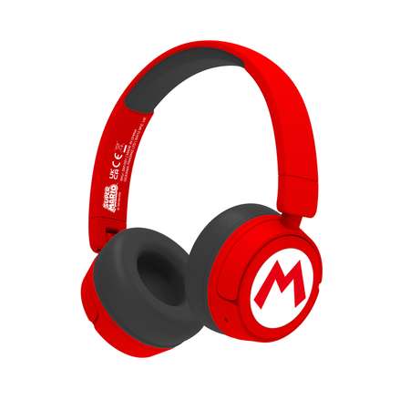 Наушники беспроводные OTL Technologies детские Mario красные