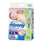 Подгузники Moony S (4-8 кг) 102 шт.