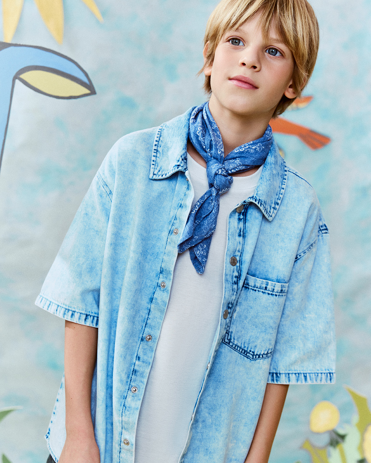 Джинсовая рубашка Futurino DFB-SS26-06FUtb-66 - фото 5