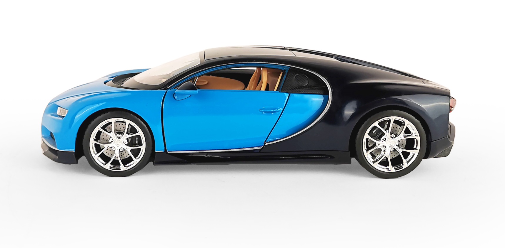 Автомобиль Welly Bugatti 1:24 синий 24077W - фото 1