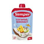 Пюре Semper Яблоко-банан-ананас-кокос с 8 мес 100 г