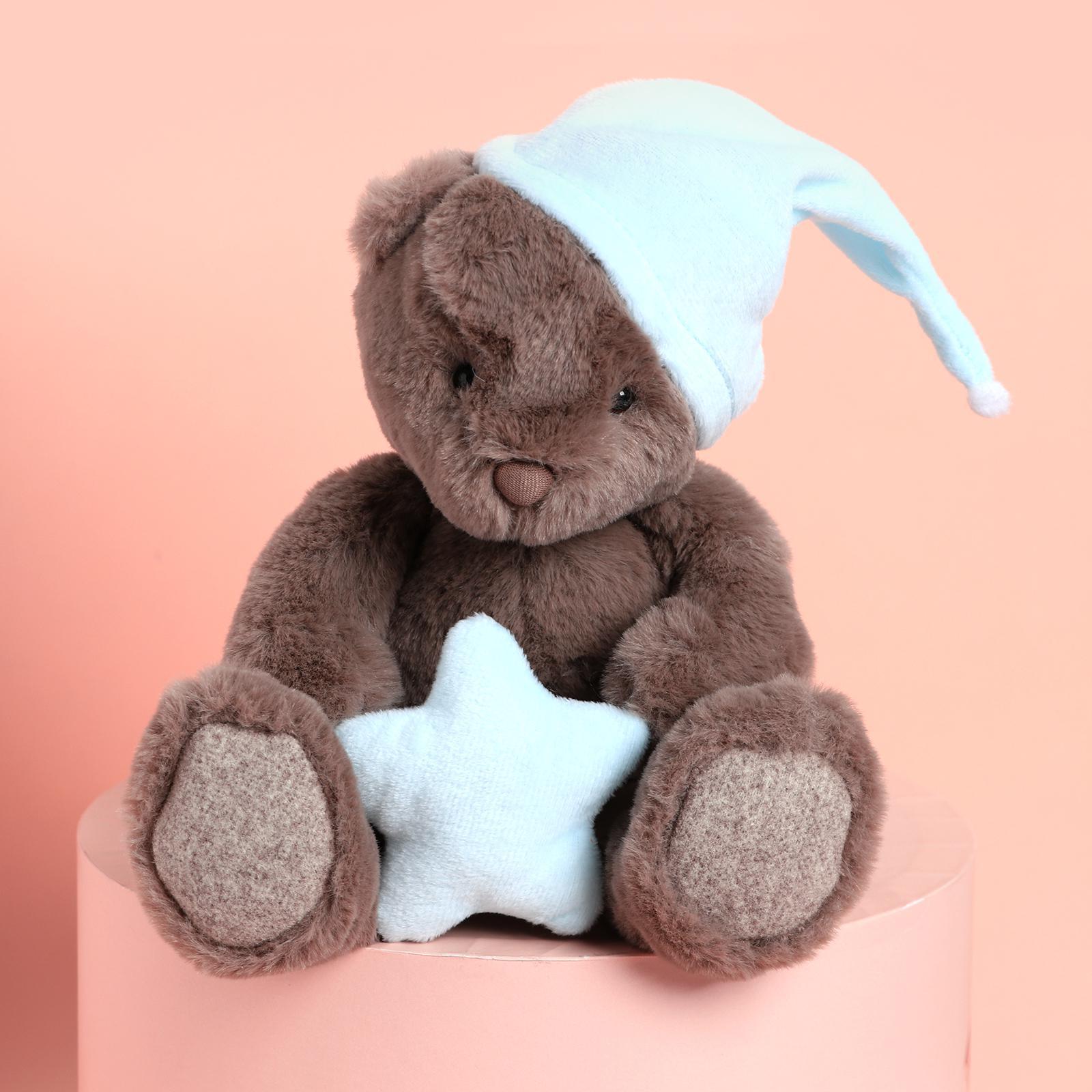 Игрушка мягкая Milo Toys Мишка со звездой цвет голубой - фото 3