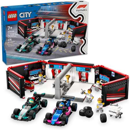 Конструктор LEGO City Гараж Mercedes-AMG и Alpine блочный
