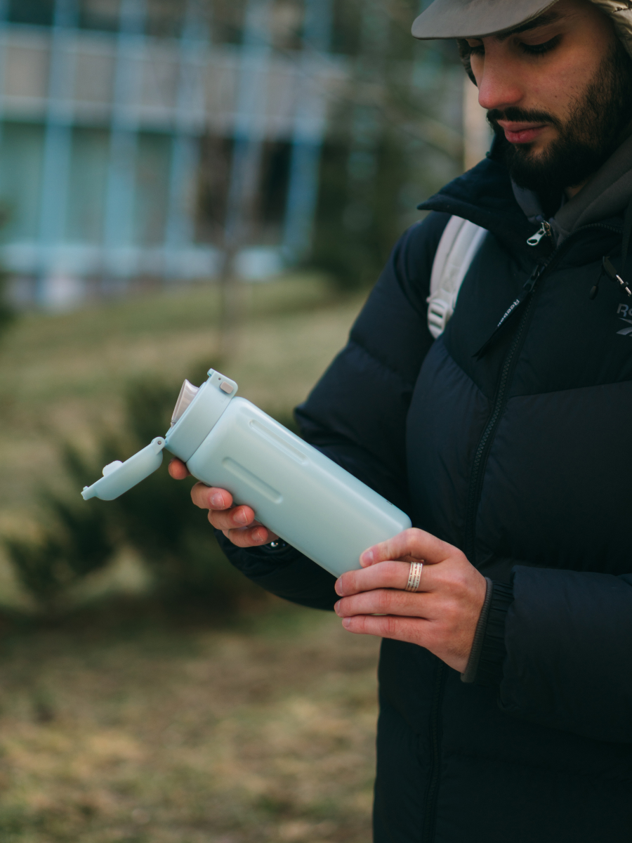 Термокружка для напитков Capsule 500 мл Bobber светло-голубой - фото 10