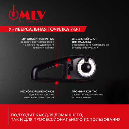 7в1 Точилка для ножей и ножниц Moulin Villa MARKS
