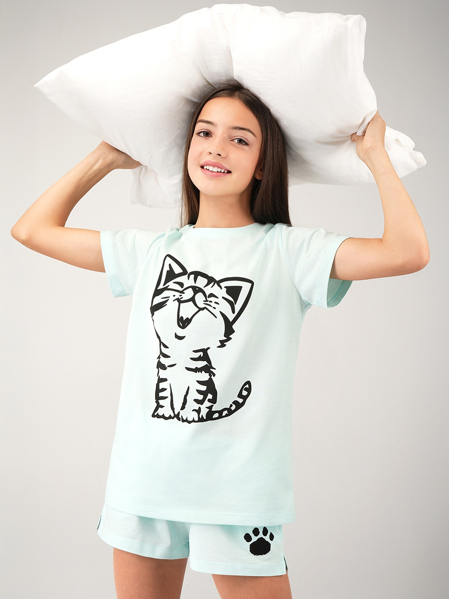 Пижама HappyFox HF9148ментоловый - фото 9