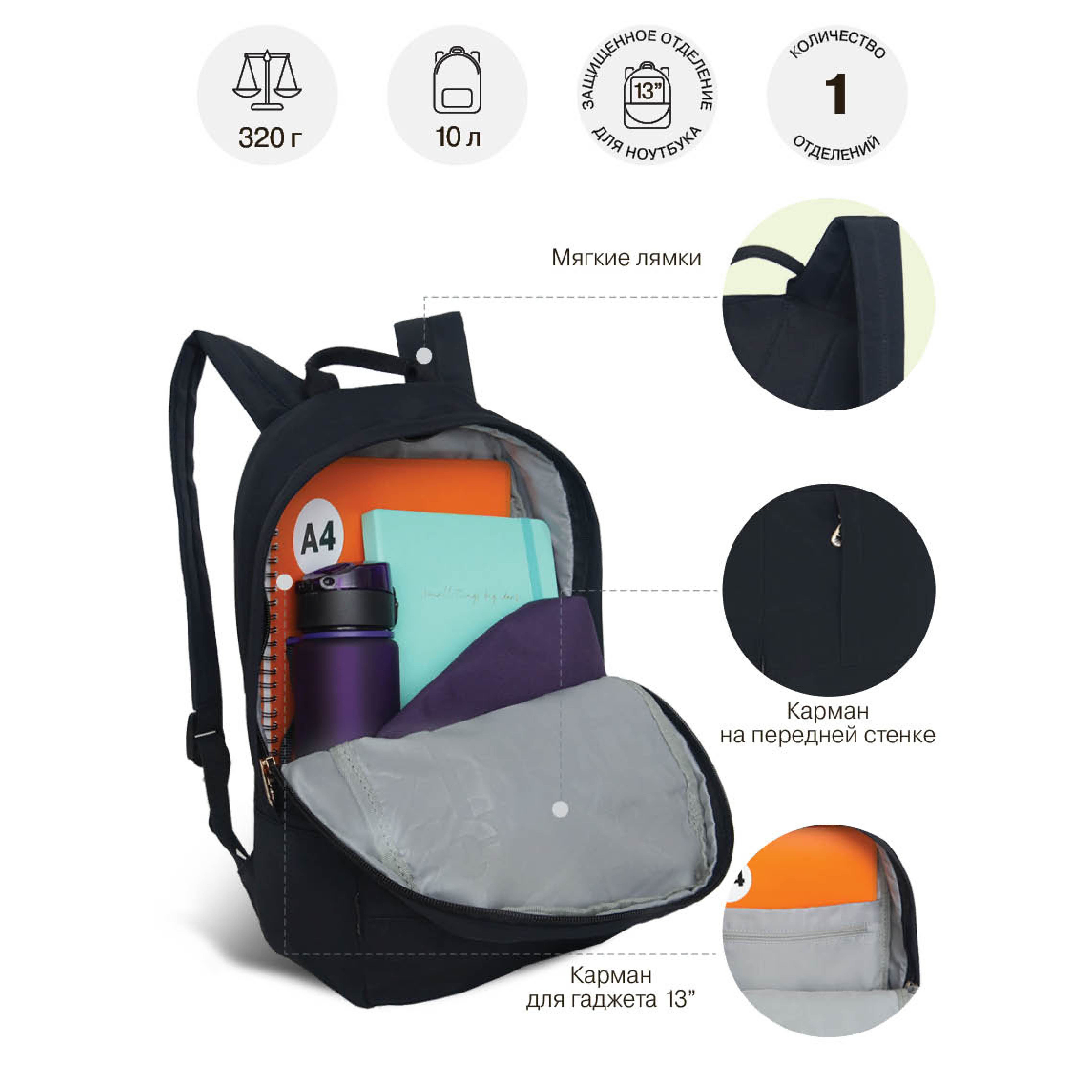 Рюкзак Grizzly для девочки - фото 8