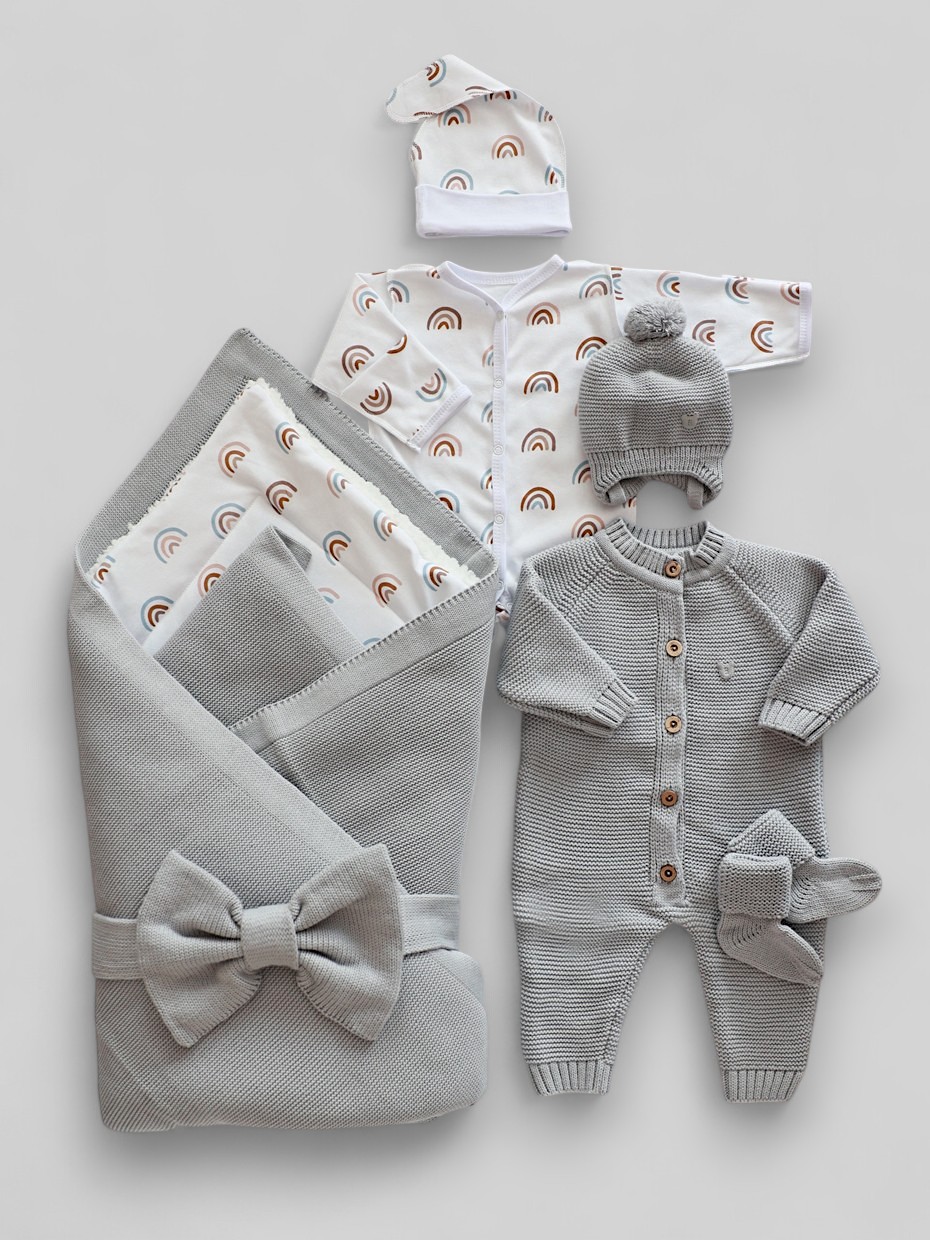 Комплект на выписку Bunnyphant 0363/серо-бежевый - фото 1