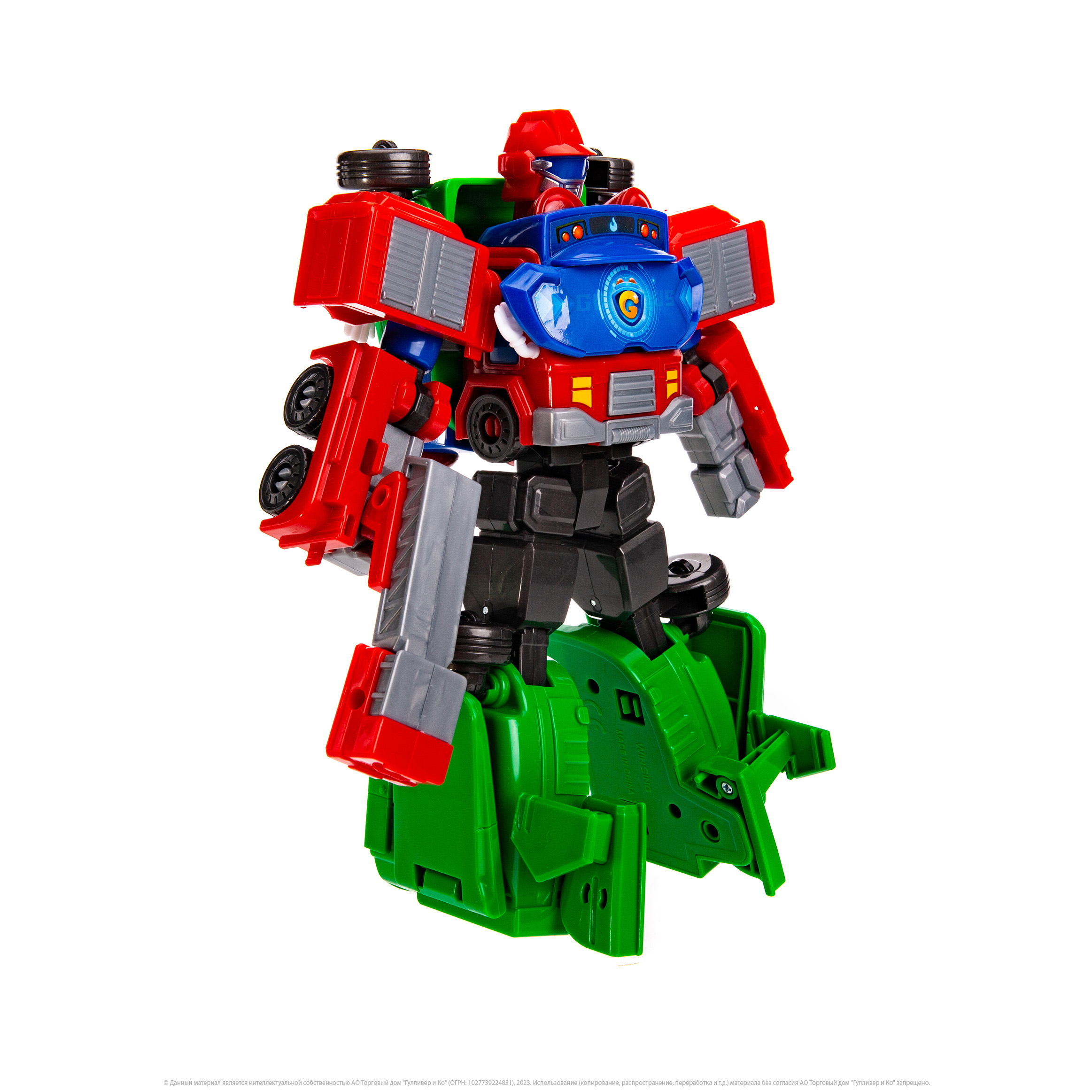 Фигурка GoGo Bus робот Пожарный и Пилот 2в1 - фото 2