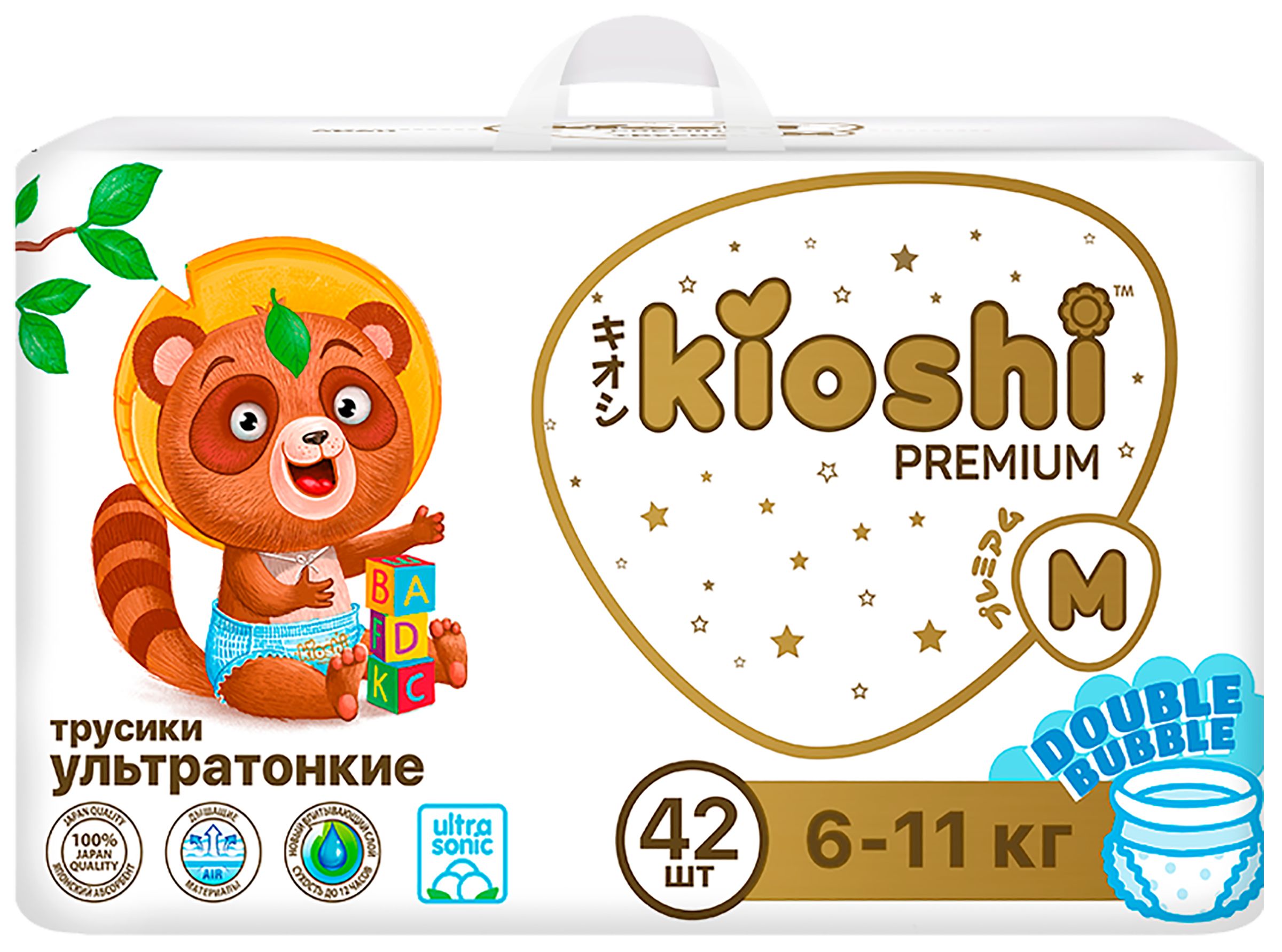 Трусики Kioshi Premium ультратонкие M (6-11кг) 42 шт. - фото 1