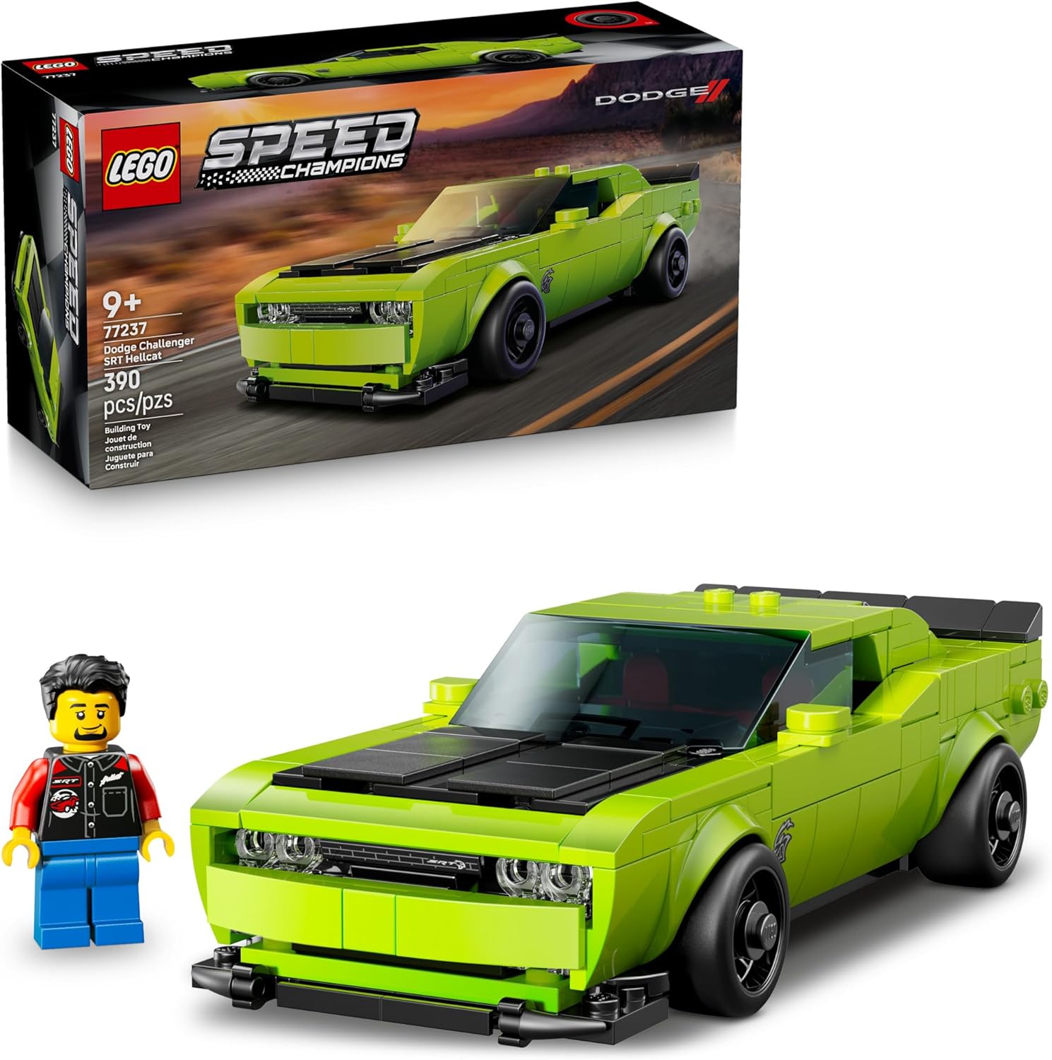 Конструктор LEGO Speed Champions Dodge Challenger SRT Hellcat 370 дет. - фото 1