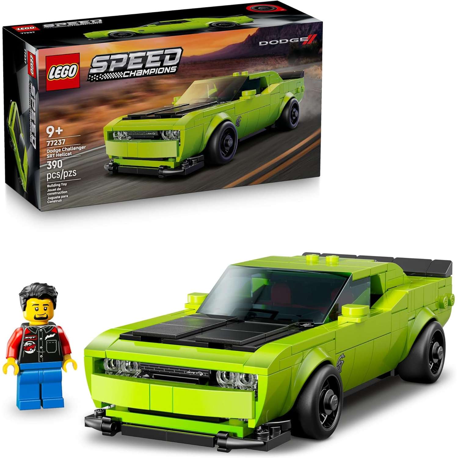 Конструктор LEGO Speed Champions Dodge Challenger SRT Hellcat 370 дет. - фото 1