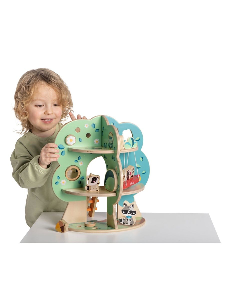 Игрушка Chicco сортер конструктор Домик Енотов - фото 1