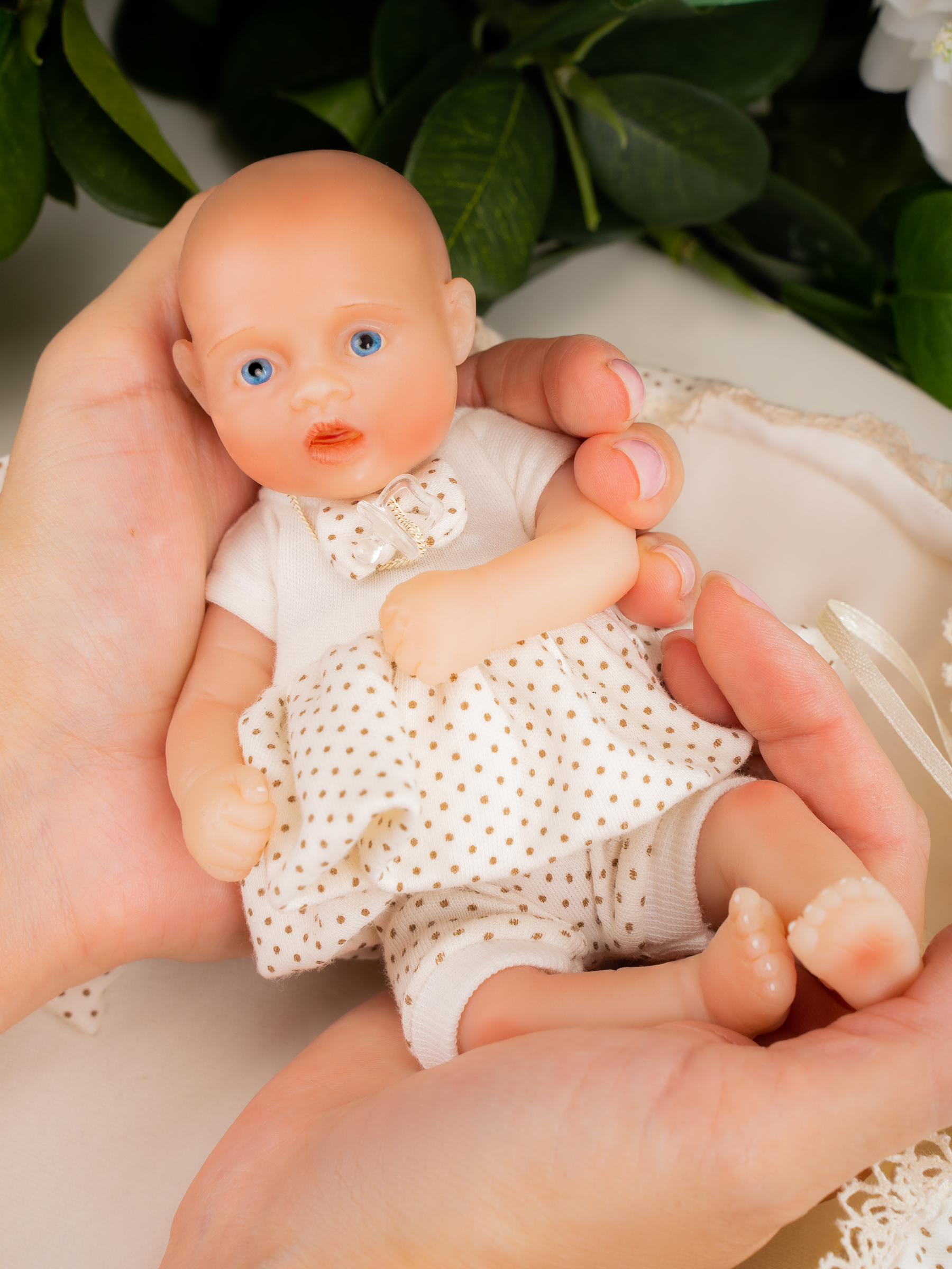 Кукла мини Magic Manufactory Magic baby Пупс реборн девочка высота 19 см 4631162180901 - фото 21