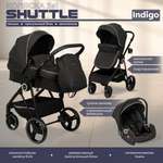 Коляска трансформер Indigo Shuttle черный черный